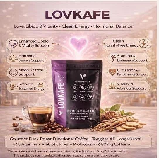 V-LovKafe Coffee Blend Powered by Adaptogens- New! Vital Health Exp 3/2027