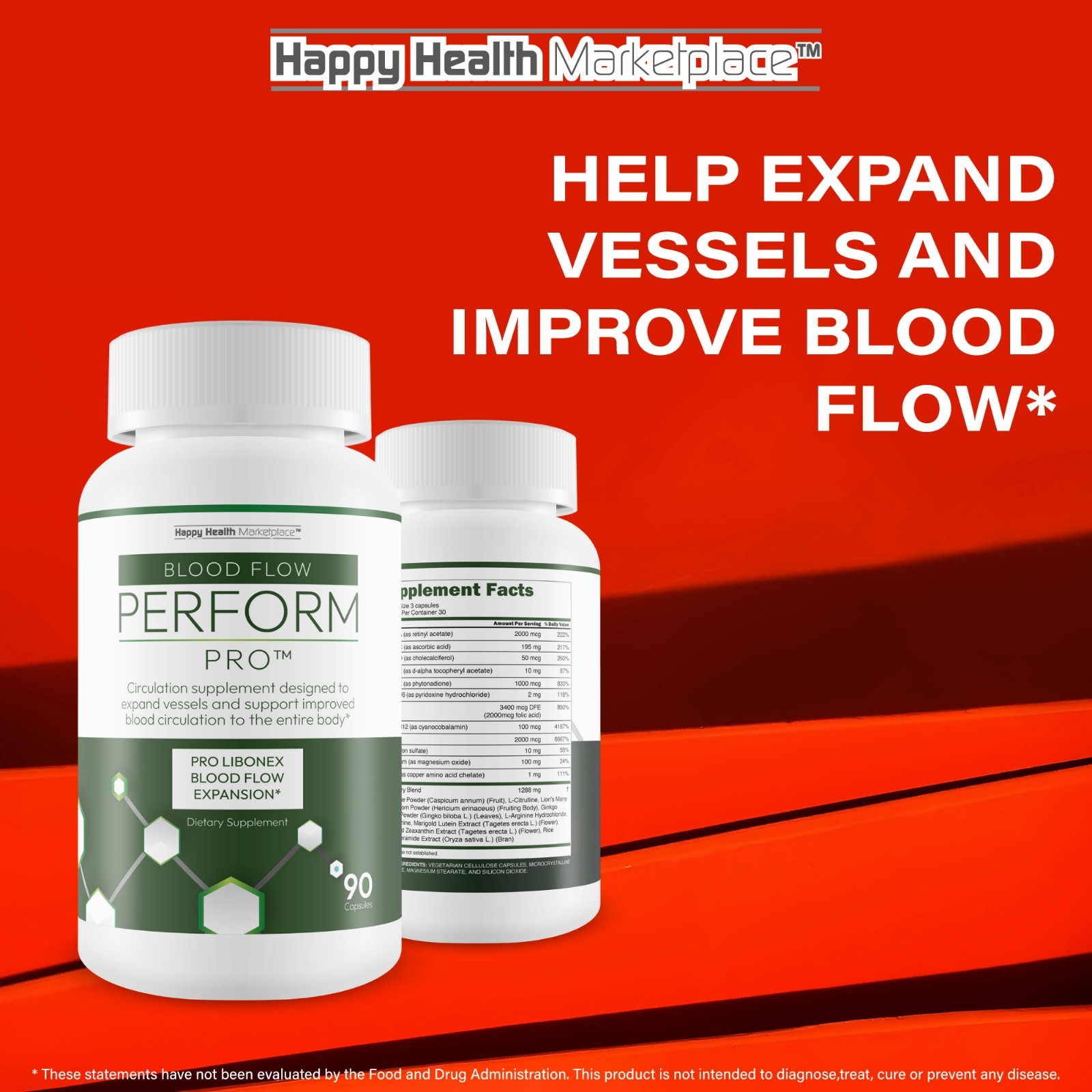 Perform Pro – Our Best Blood Flow Booster for Improved Performance & Stamina