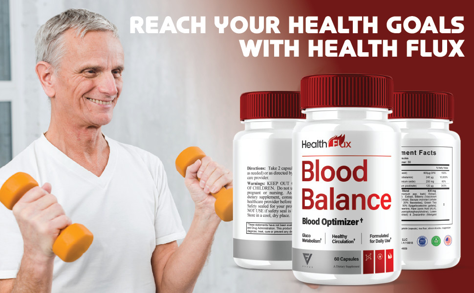 (2 Pack) Health Flux Blood Support Supplement, HealthFlux Pills (120 Capsules)