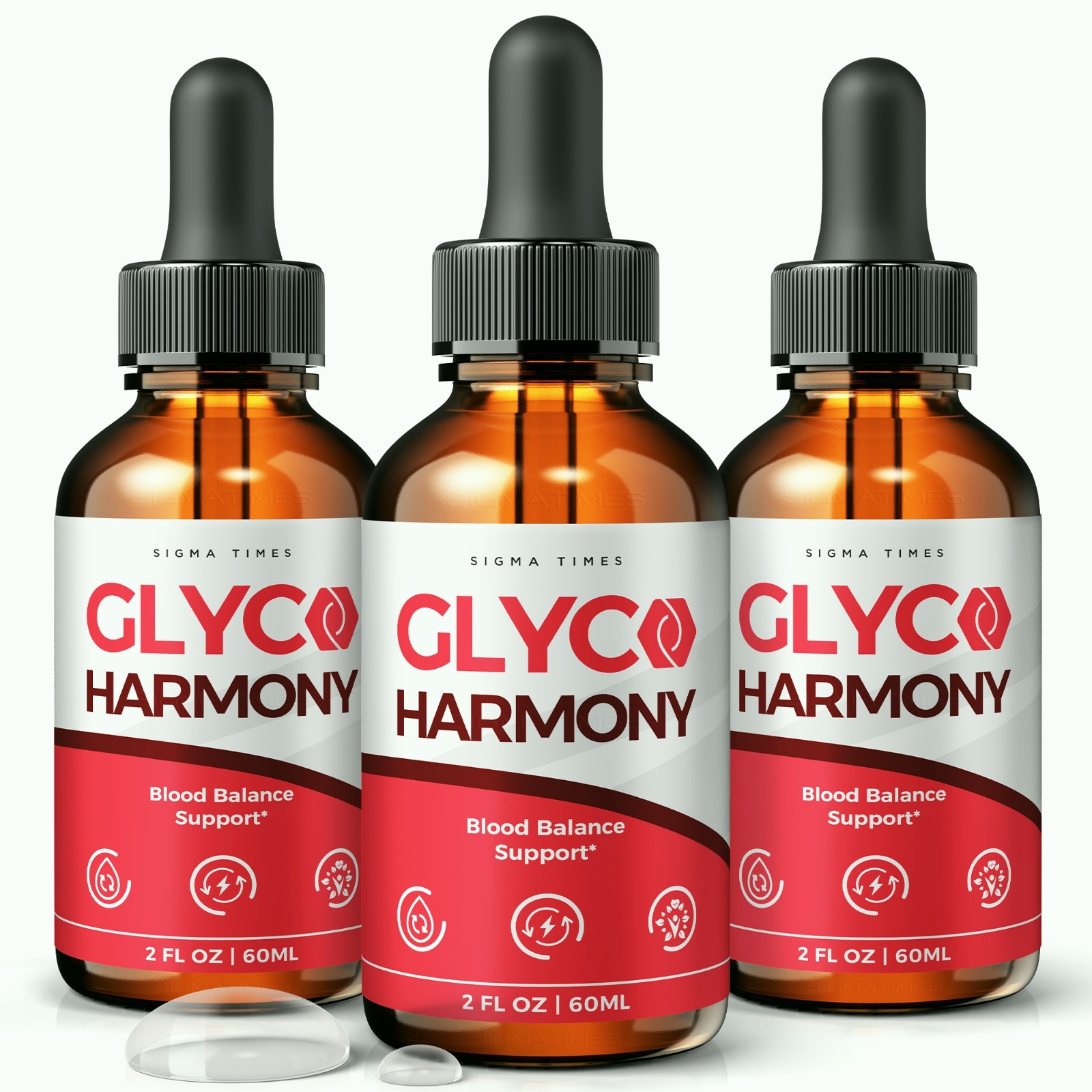 Glyco Harmony Liquid Drops, GlycoHarmony Blood Support Supplement – 3 Pack