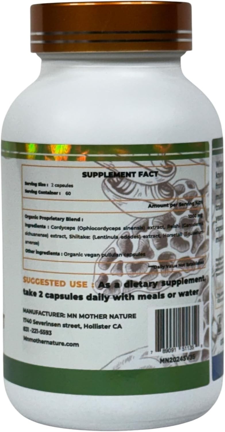 Mother Nature Kidney Support Herbal Supplements – 120 Capsules
