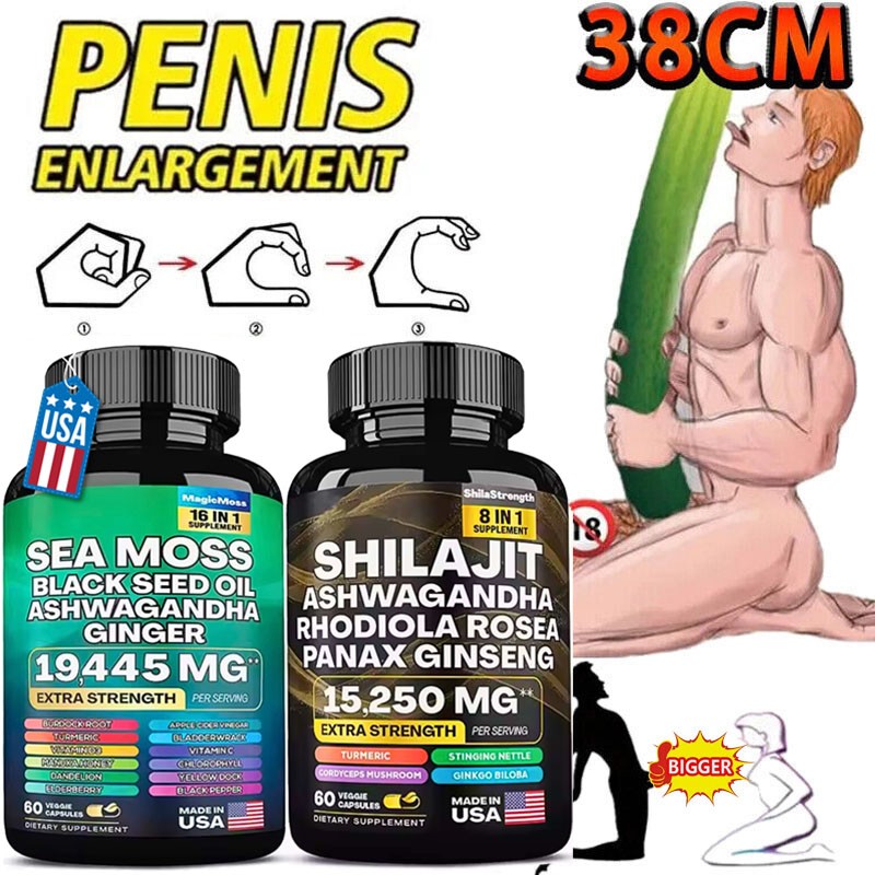 Dynamic Vitality Bundle – Sea Moss Multivitamin & Shilajit Power Combo Set -USA