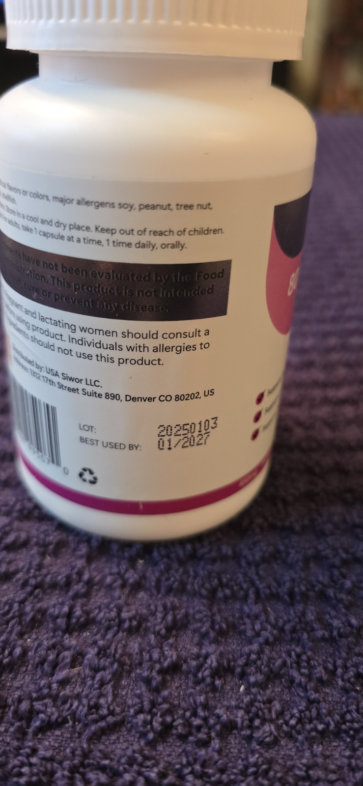 Teelne 80 Billion CFUs Probiotic Supplement Vegetarian Capsules 30 Exp 01/2027