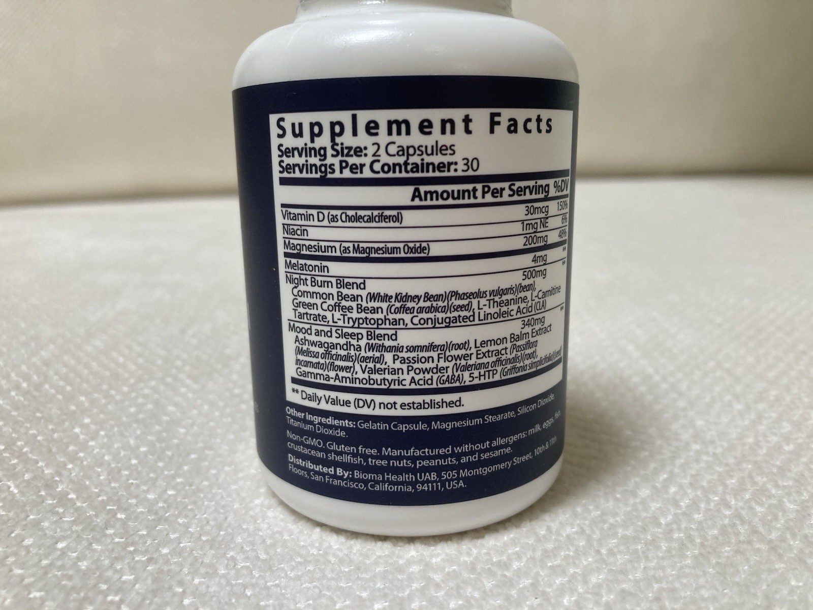 Bioma Night Metabolism & Sleep Infused With A Fat-burning Night Metabolism!