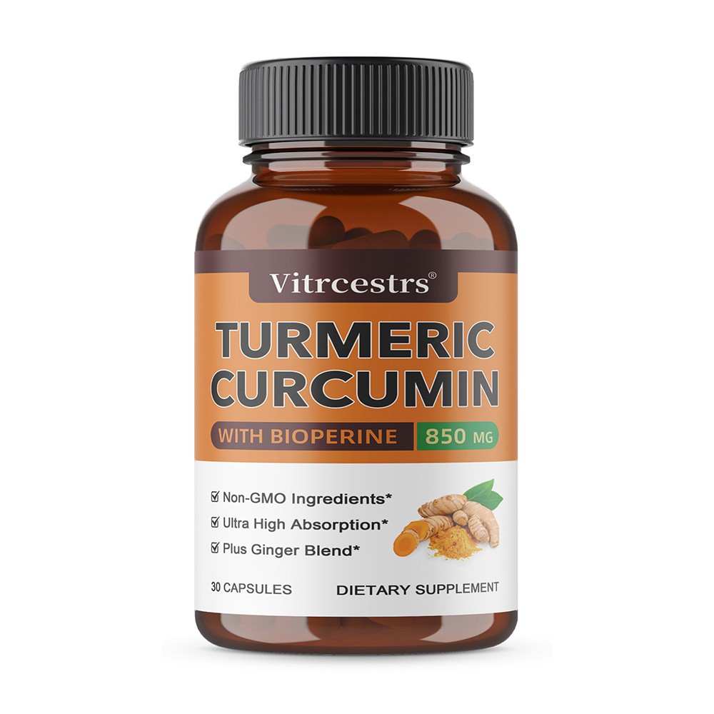 Curcuin Extract 800mg 30/60/120 Caps Support Joint Bone Health Non-GMO