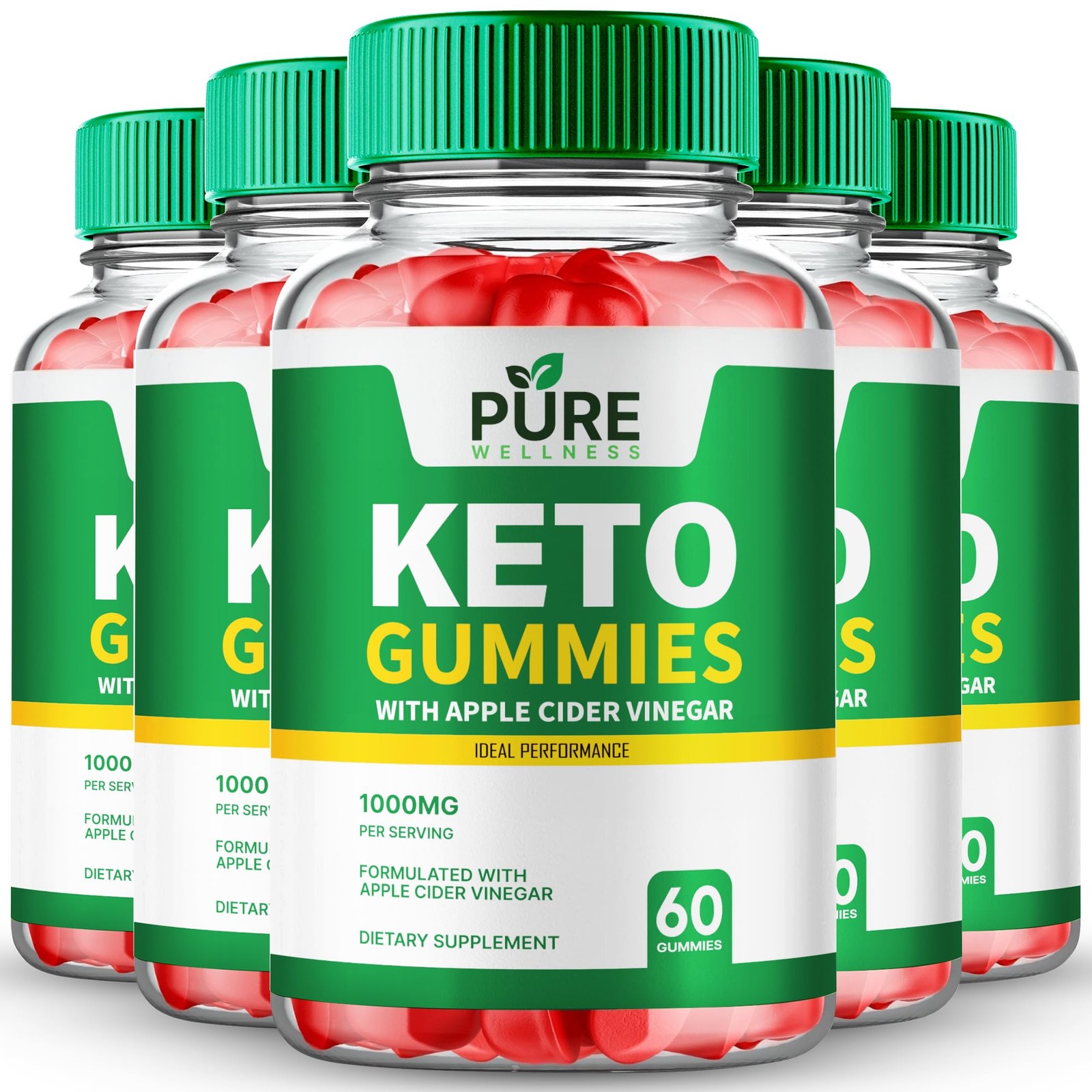 PureWellness Pure Wellness Formula Supplement – 300 Gummies (5 Pack)