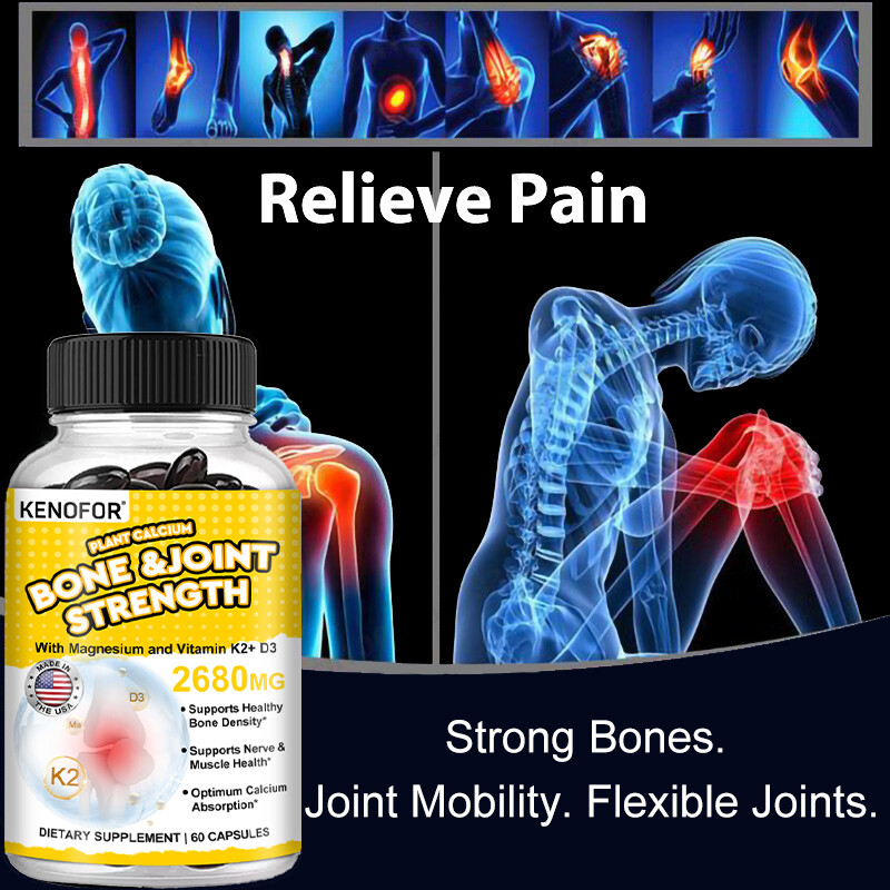 Vitamin K2+ D3 – Helps with Calcium Bone and Joint Strength 60 Capsules