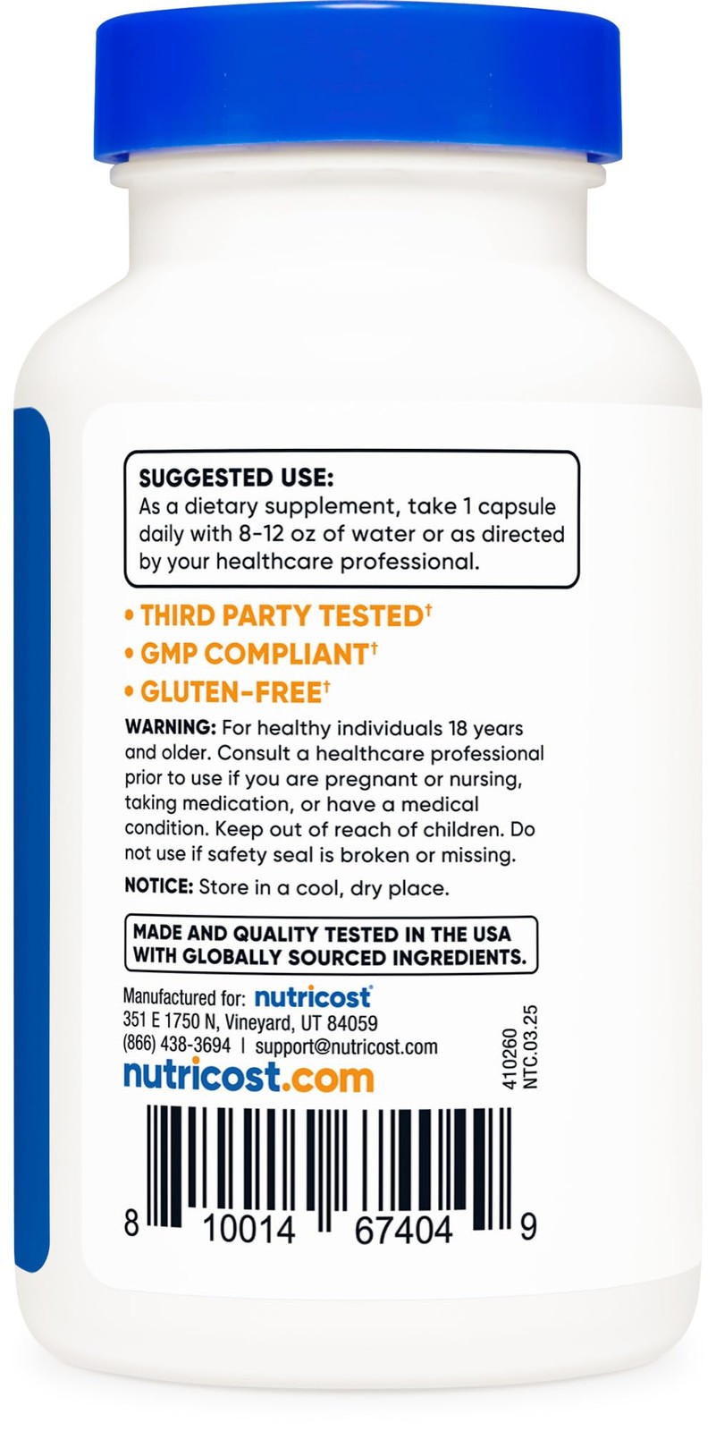 Nutricost Stinging Nettle Root Extract 7500mg Equivalent, 120 Capsules – Vege…