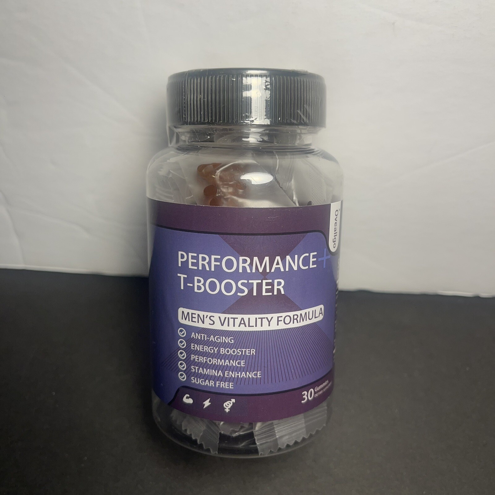 Oveallgo Active Men Performance T-Booster Gummies 30 Count Energy Boost 7/2026🔥