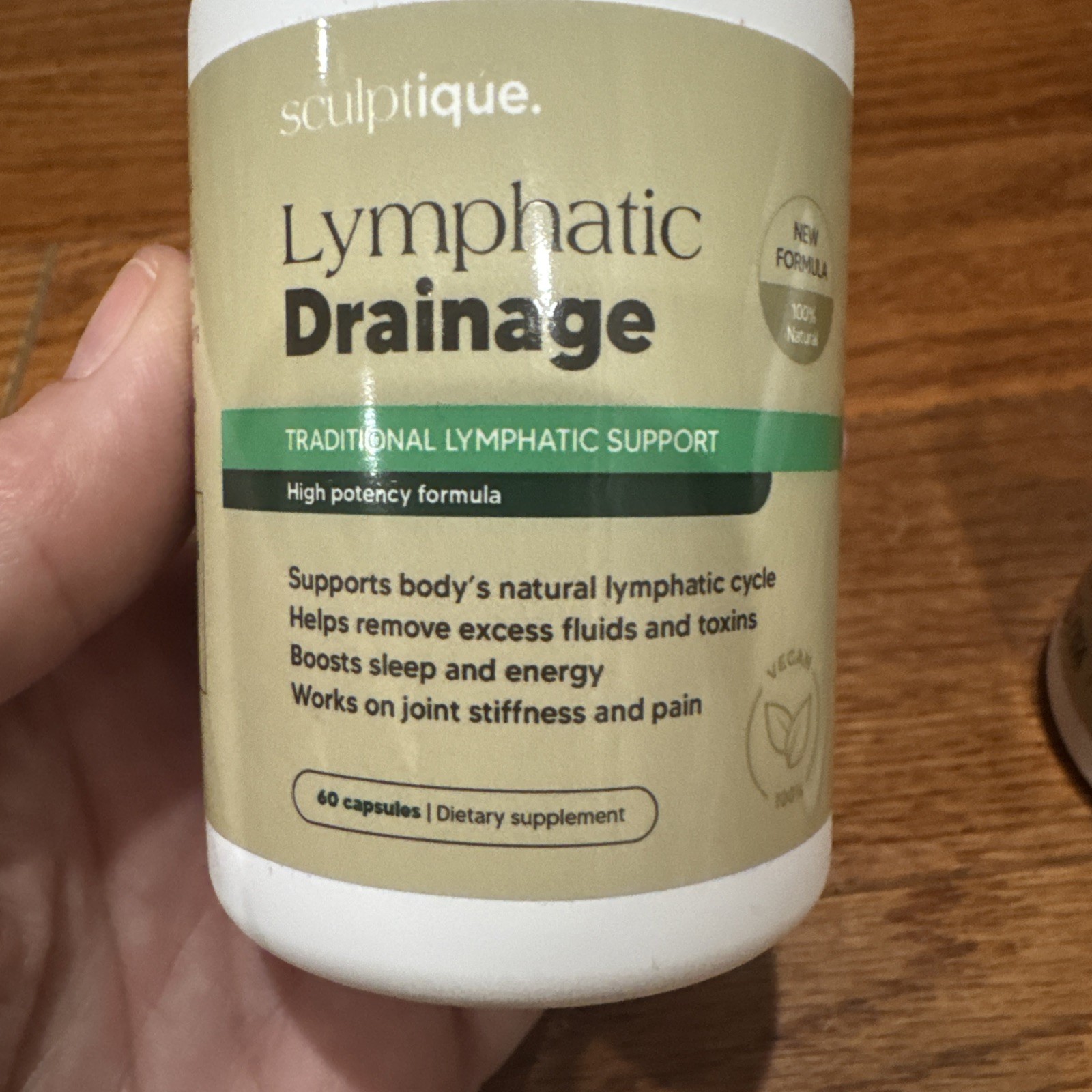 2 X Sculptique Lymphatic Drainage Supplement 60 Capsules Vegan Exp 03/28