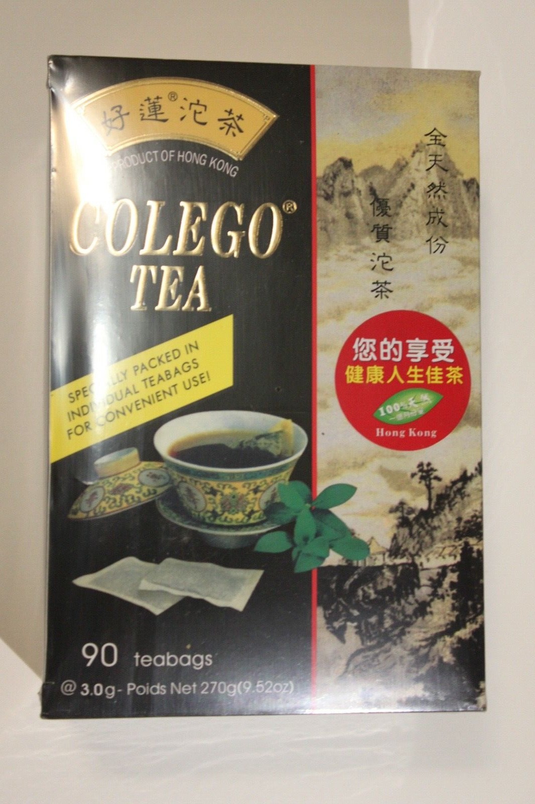 Colego Tea Natural Tea 90 Teabags 270 g Great for Cholesterol, Sugar reduction