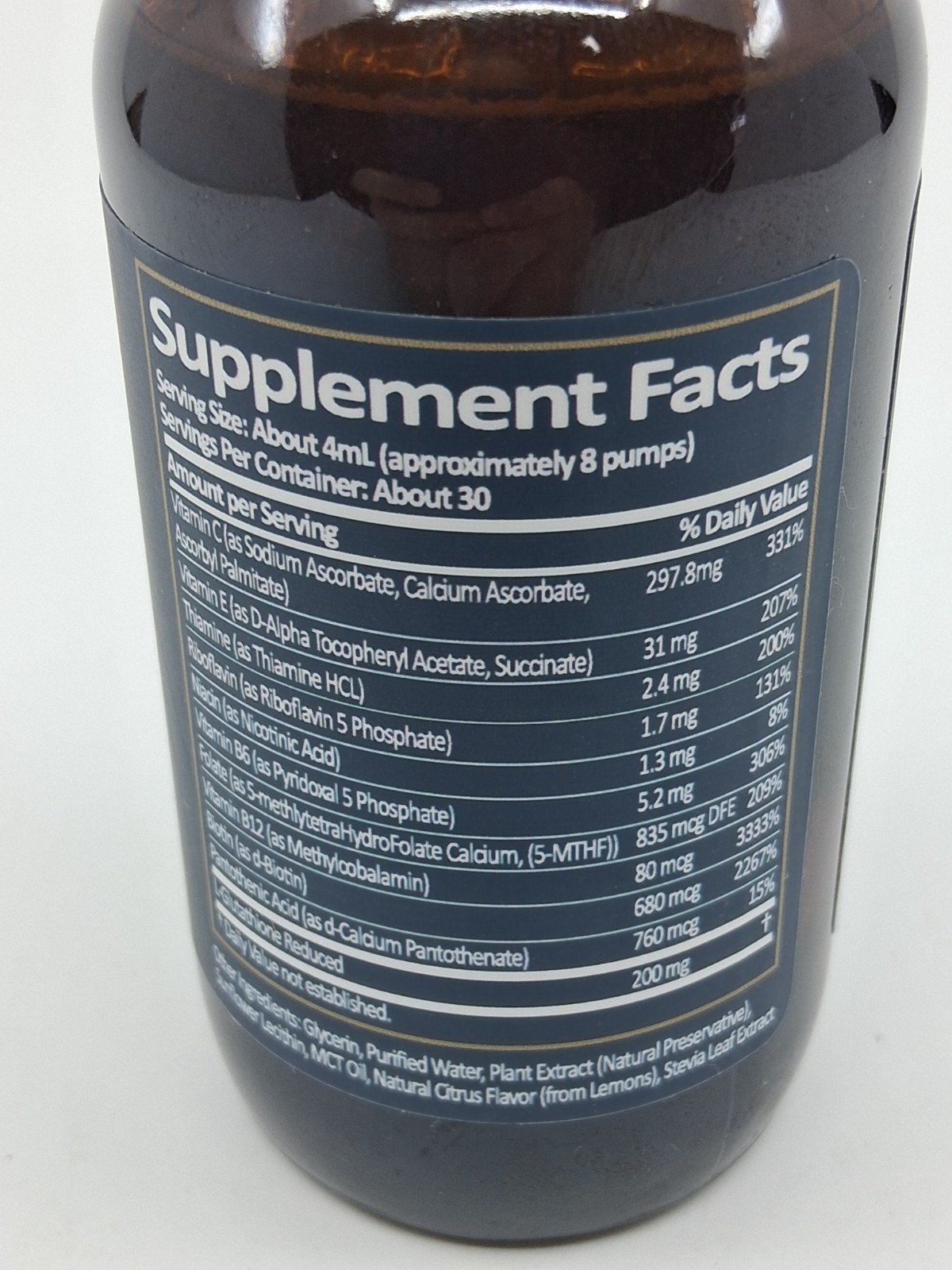 Aegis NanoGlut+B – Master Antioxident Elixir, 4 fl oz MFG 6/2025 OPEN, full