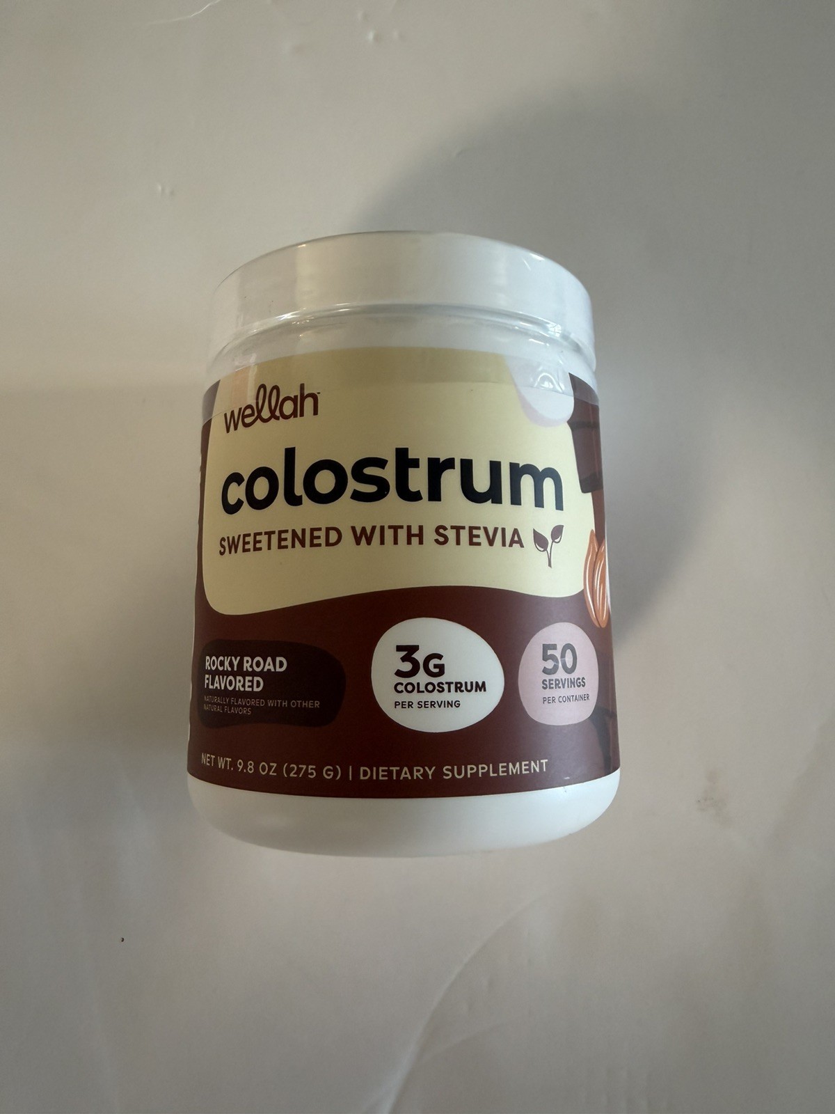 Wellah Colostrum Rocky Road Flavored 50 servings Gut Health