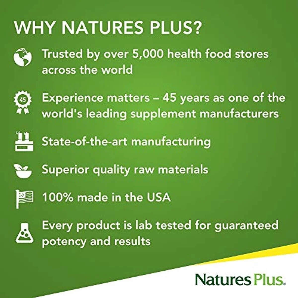 NaturesPlus Source of Life Multivitamin & Mineral 180 Vegetarian Capsules