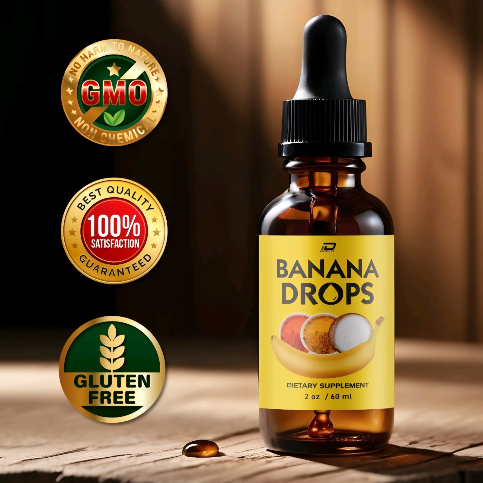 Banana Drops for Weight Loss Liquid Supplement, Banana Drops Official (3 Pack)
