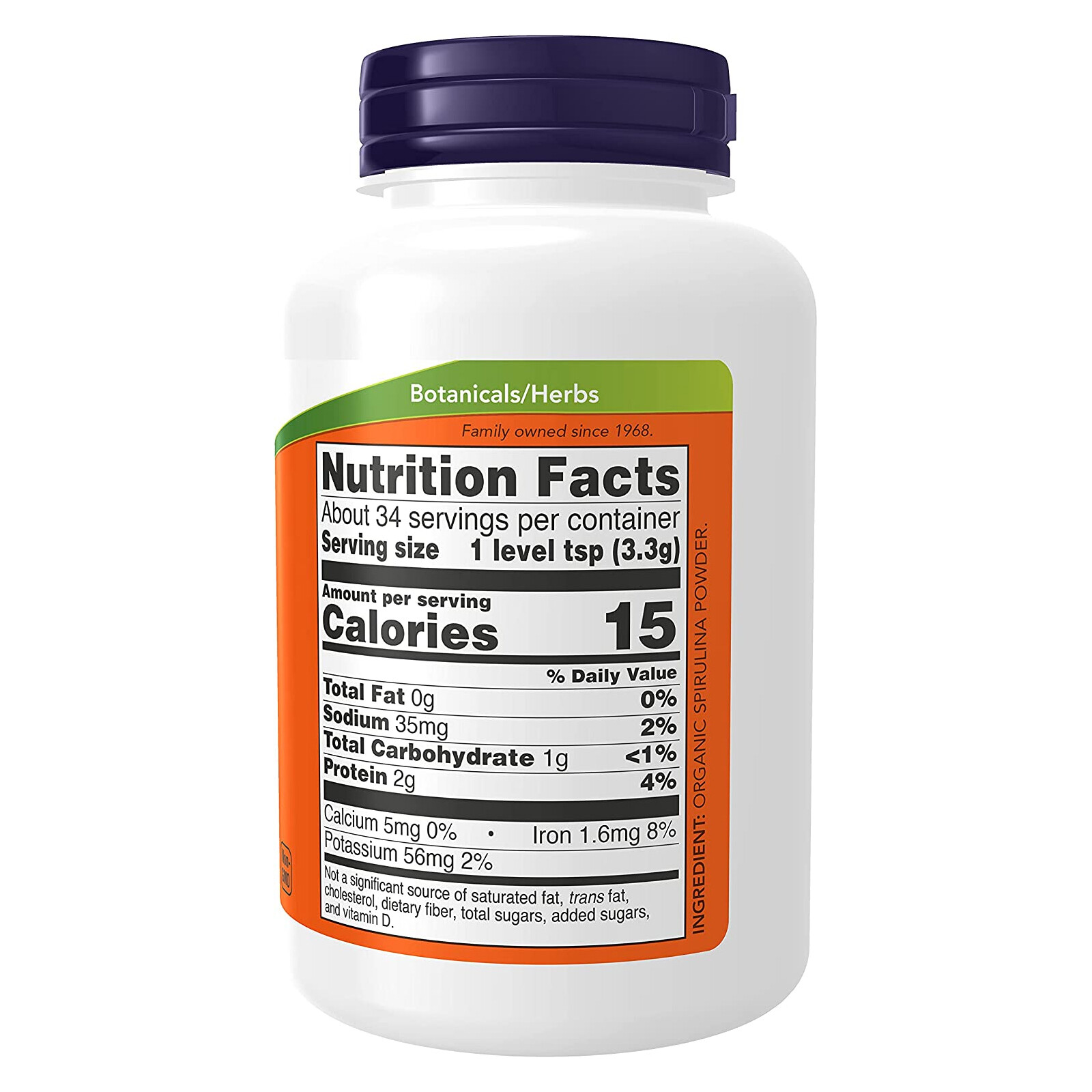 NOW FOODS Spirulina Organic Powder 4 oz