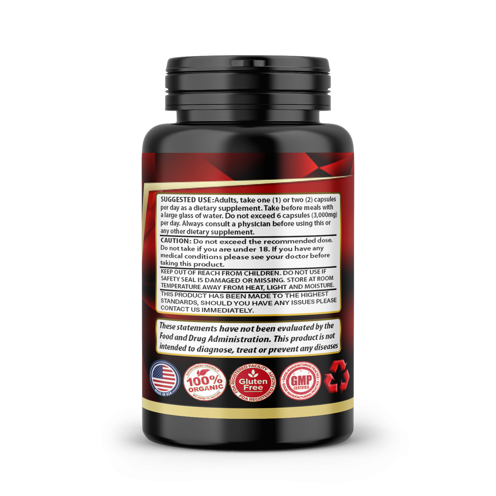 180 Organic Butea Superba Red Kwao Krua 1000mg DAILY Caps Men’s Health