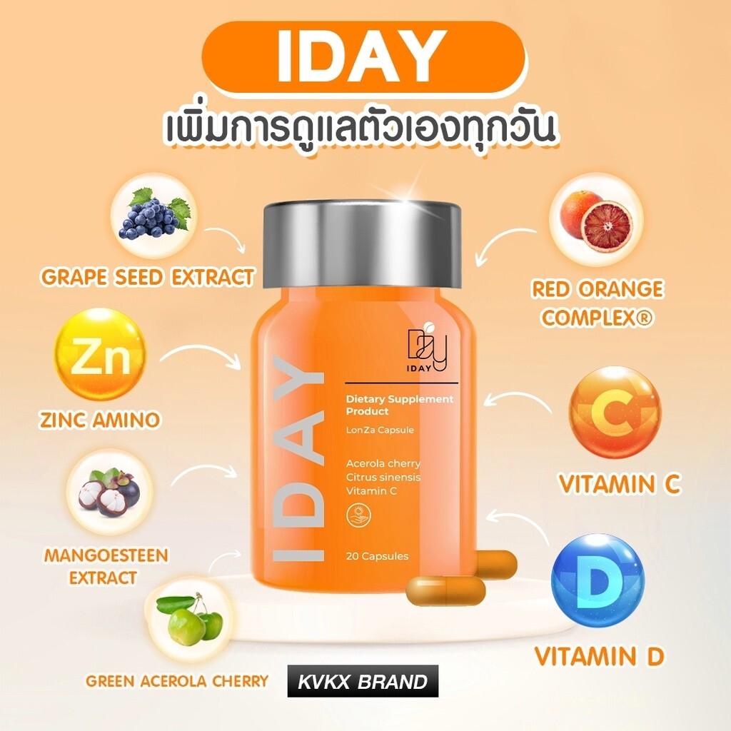 IYON Plus x5 & IDAY x5 Vitamin Dietary Supplement Sunscreen Skin Bright KVKX SET