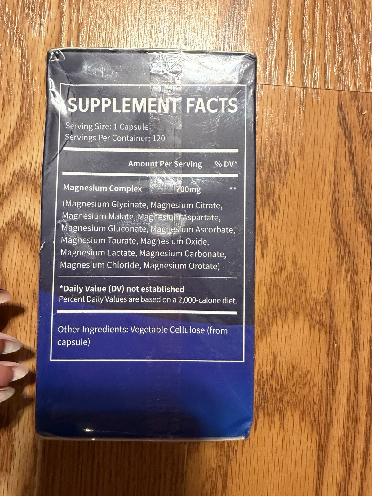 Magnesium 12-in-1 Complex Capsules Glycinate Citrate Malate Aspartate 700mg 120