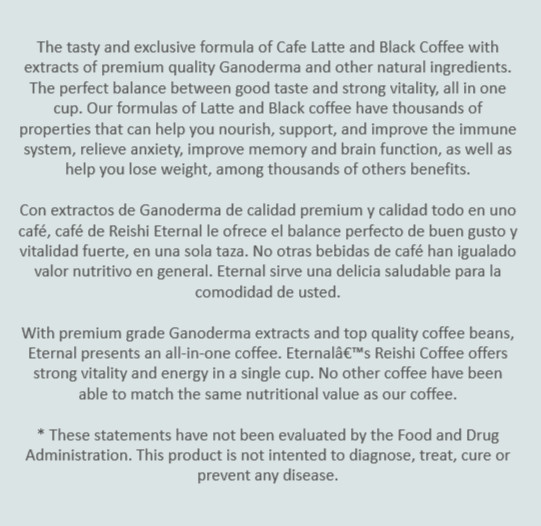 Ganoderma Reishi 4 in 1 colombiano coffee/cafe ETERNAL SPIRITBEAUTY ORIGINAL