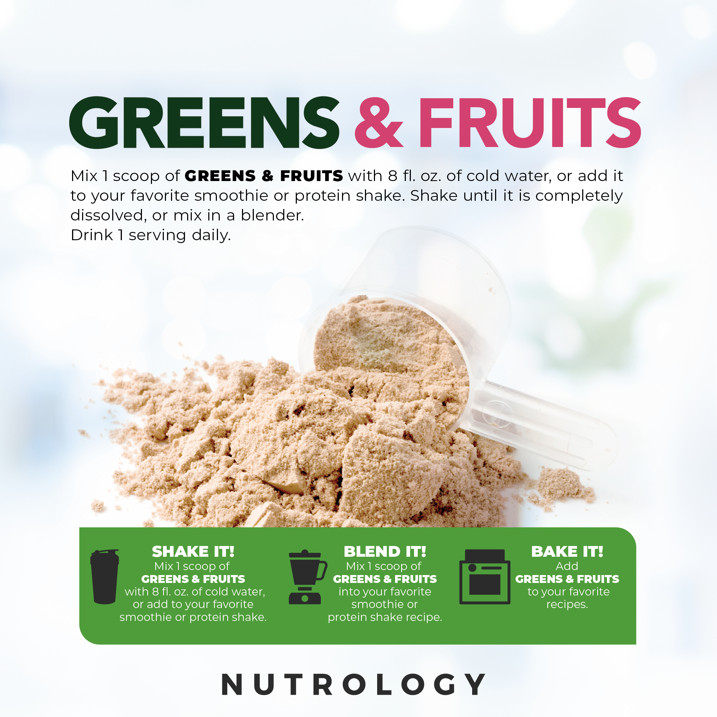 Greens & Fruits Natural Superfood Powder – Vanilla Cinnamon
