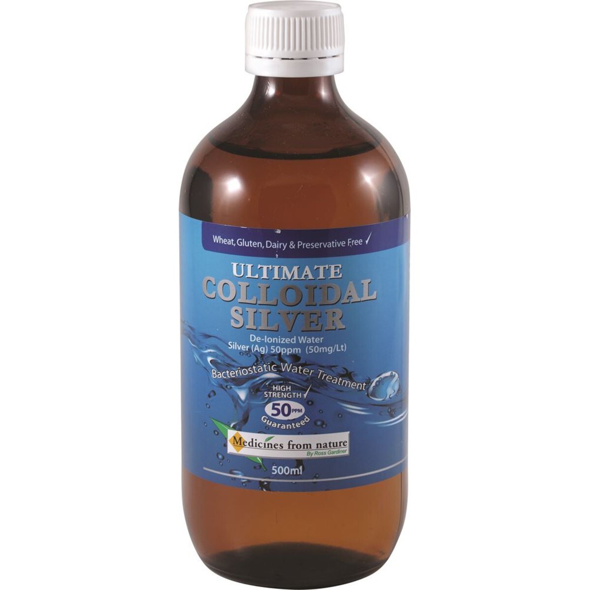 New Medicines From Nature Ultimate Colloidal Silver 50ppm 500ml