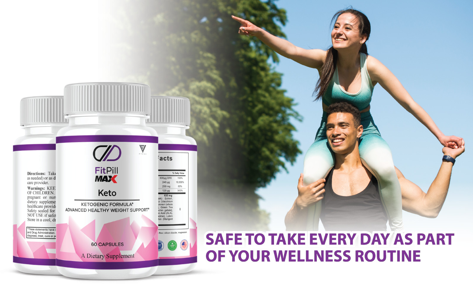 (2 Pack) Fitpill Max Keto Supplement, Fitpill Weight Management (120 Capsules)