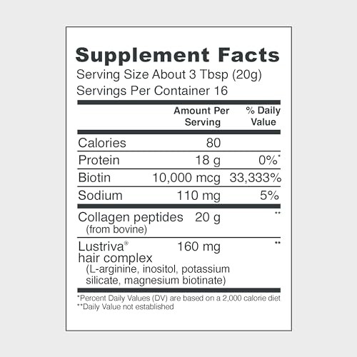Vital Proteins Hair Complex Collagen Peptides Biotin Supplement