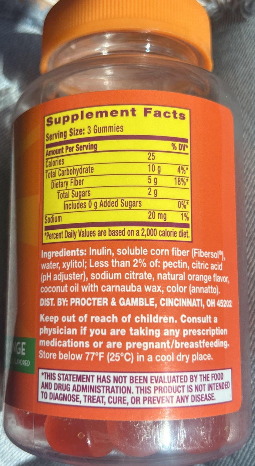 ~ Meta Mucil ~ Fiber Gummies, Orange, 72 Gummies No Sugar Added