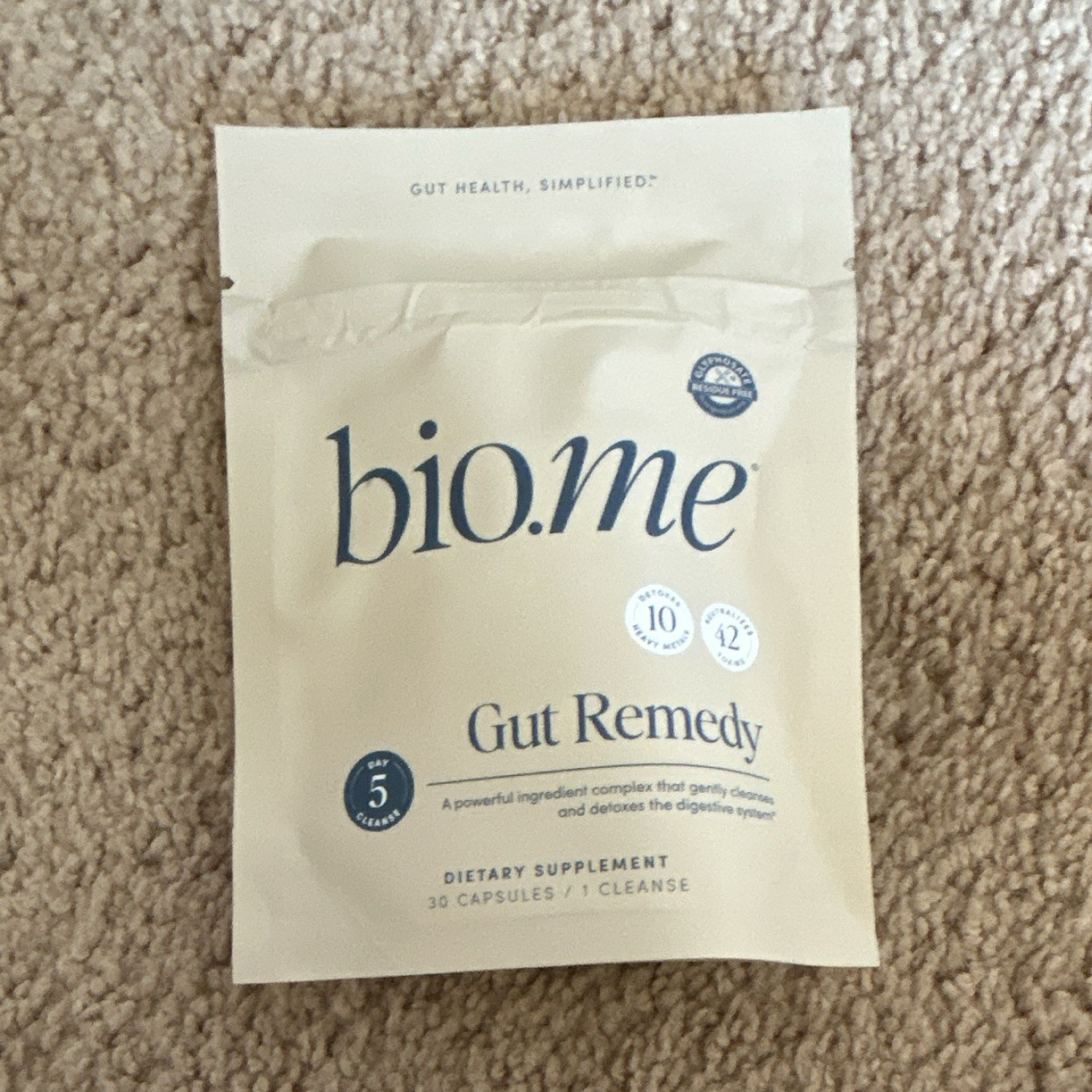 biome Gut Remedy Digestive Support Capsules 30 ct Exp 08/2027