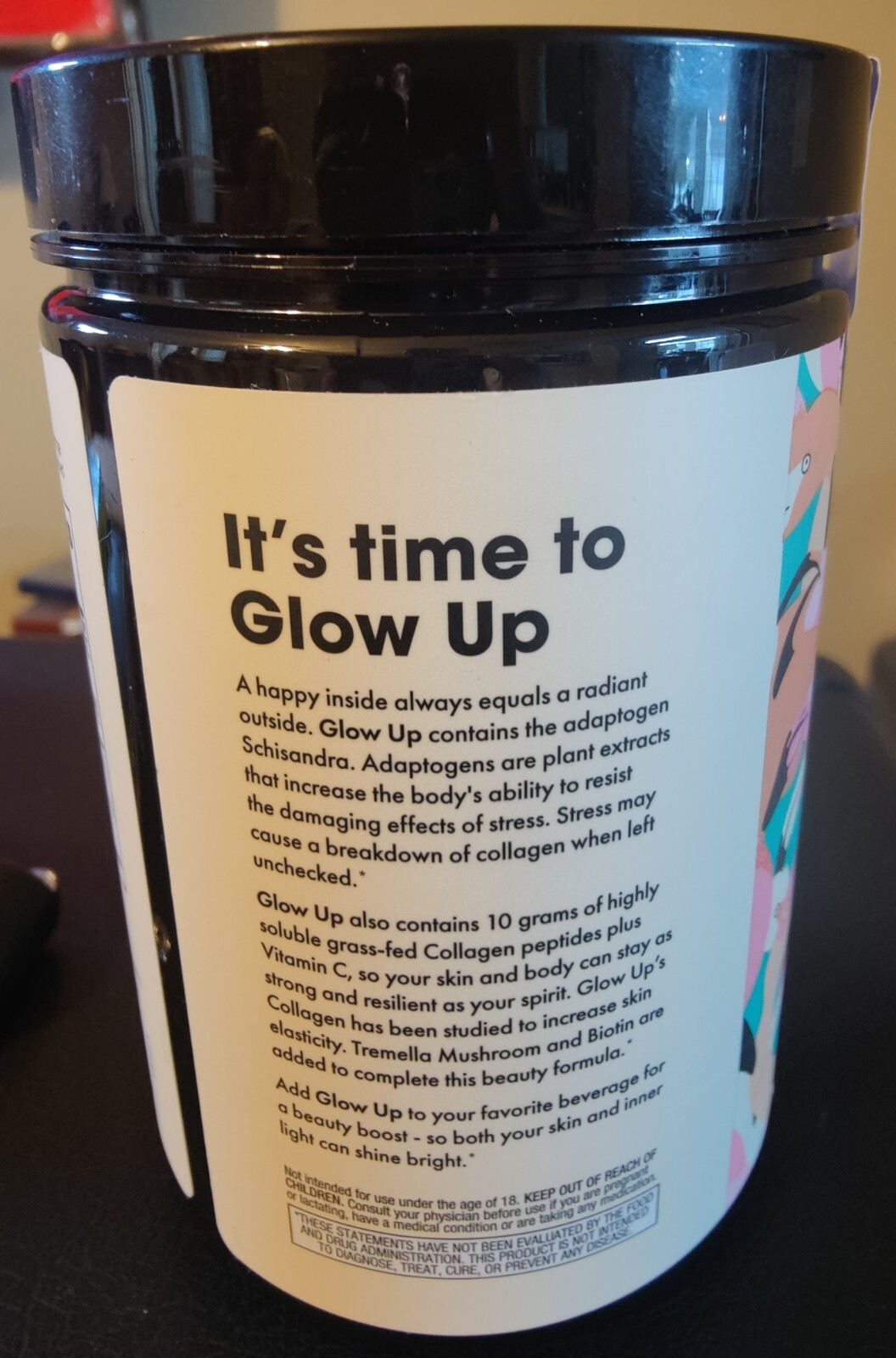 Winged Women’s Wellness Glow Up Collagen + Adaptogen Powder – NEW 9.52 oz oz