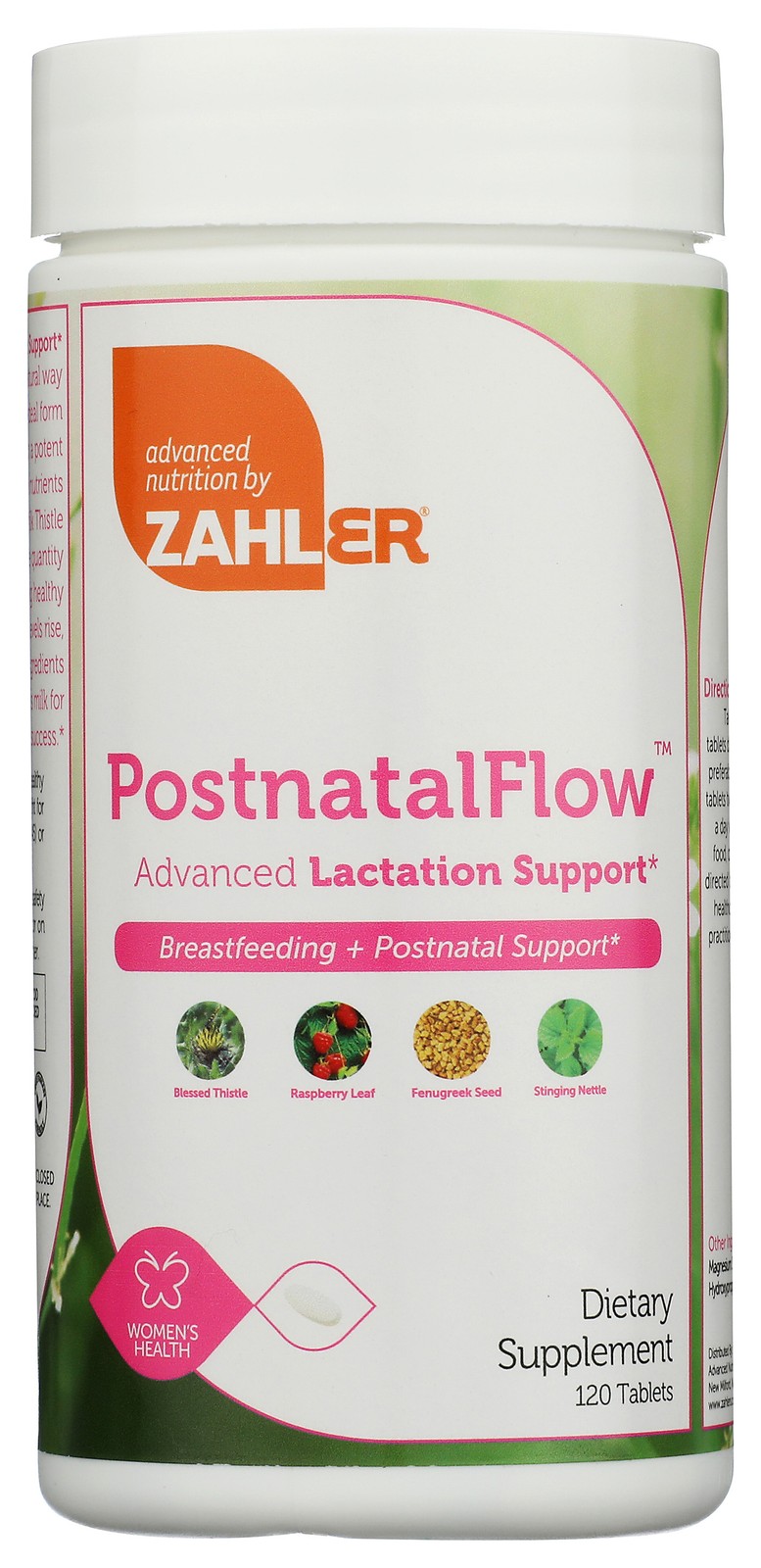 Postnatal Flow Zahler 120 Tablets Breastfeeding & Support Supplement 1 Pack