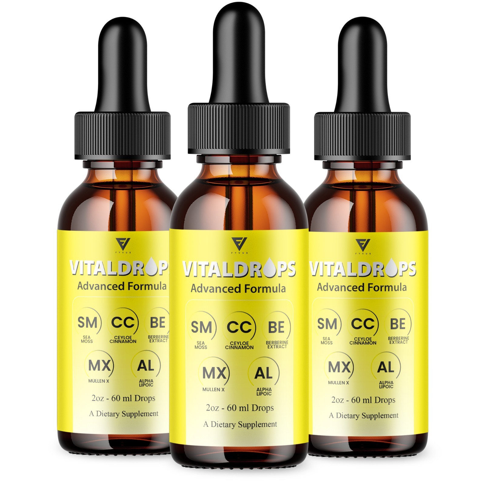 (3 Pack) VitalDrops Weight and Wellness Support, Vital Drops Supplement (6oz)