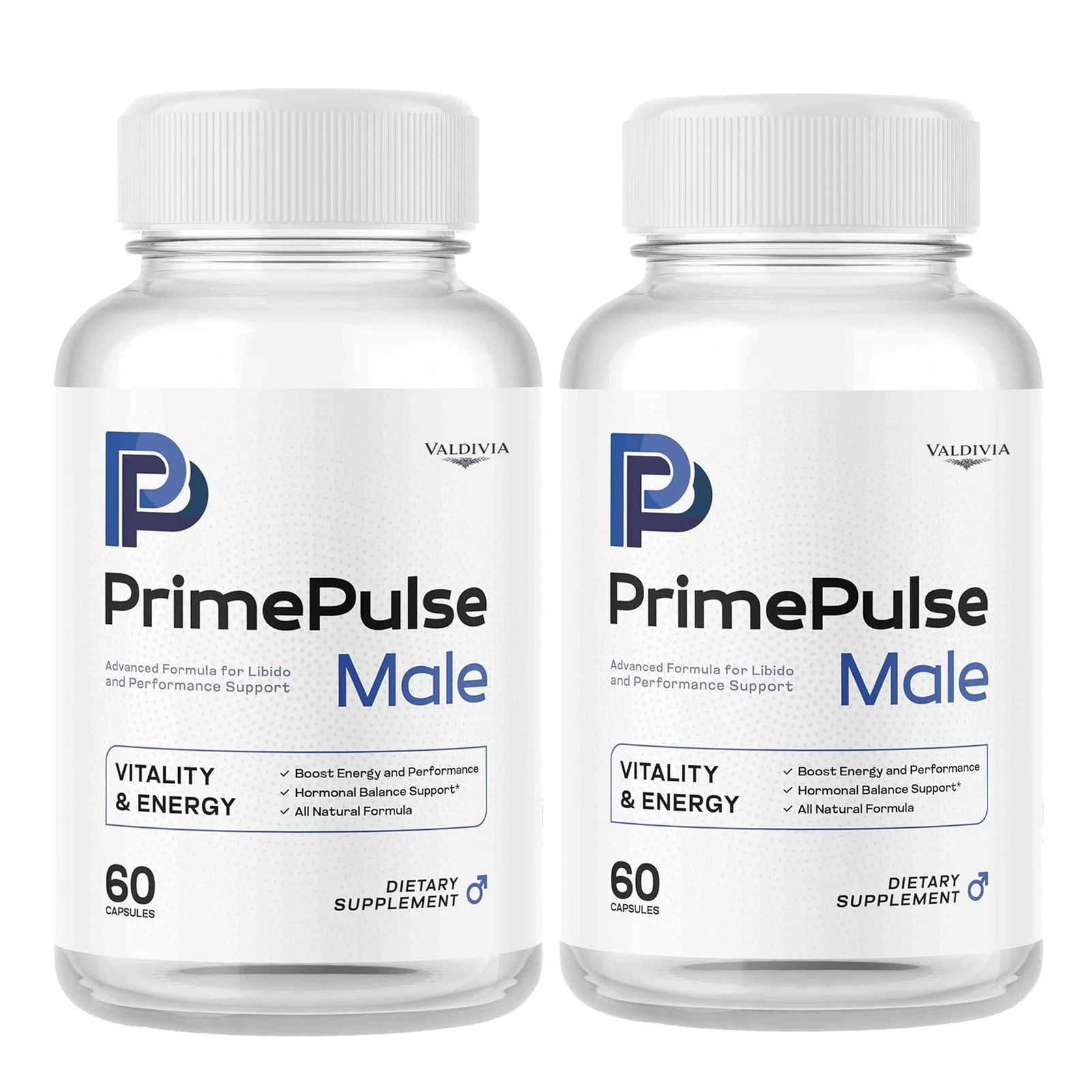 Valdivia Prime Pulse 120 Capsules 2 Pack Men’s Health Supplement Made in USA