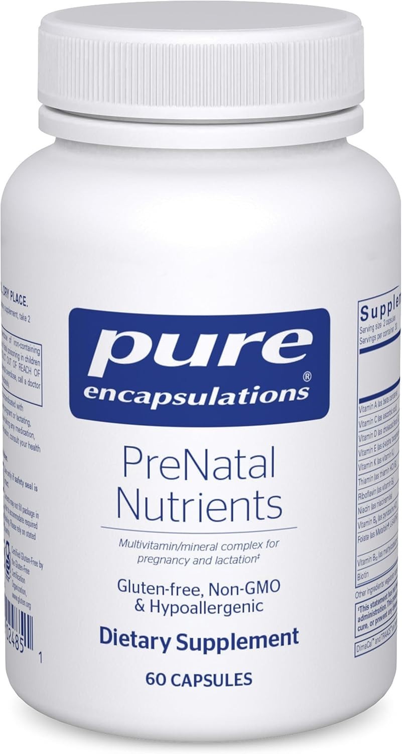 Pure Encapsulations PreNatal Nutrients | 60 Capsules, Pregnancy Care | BB 5/8/26
