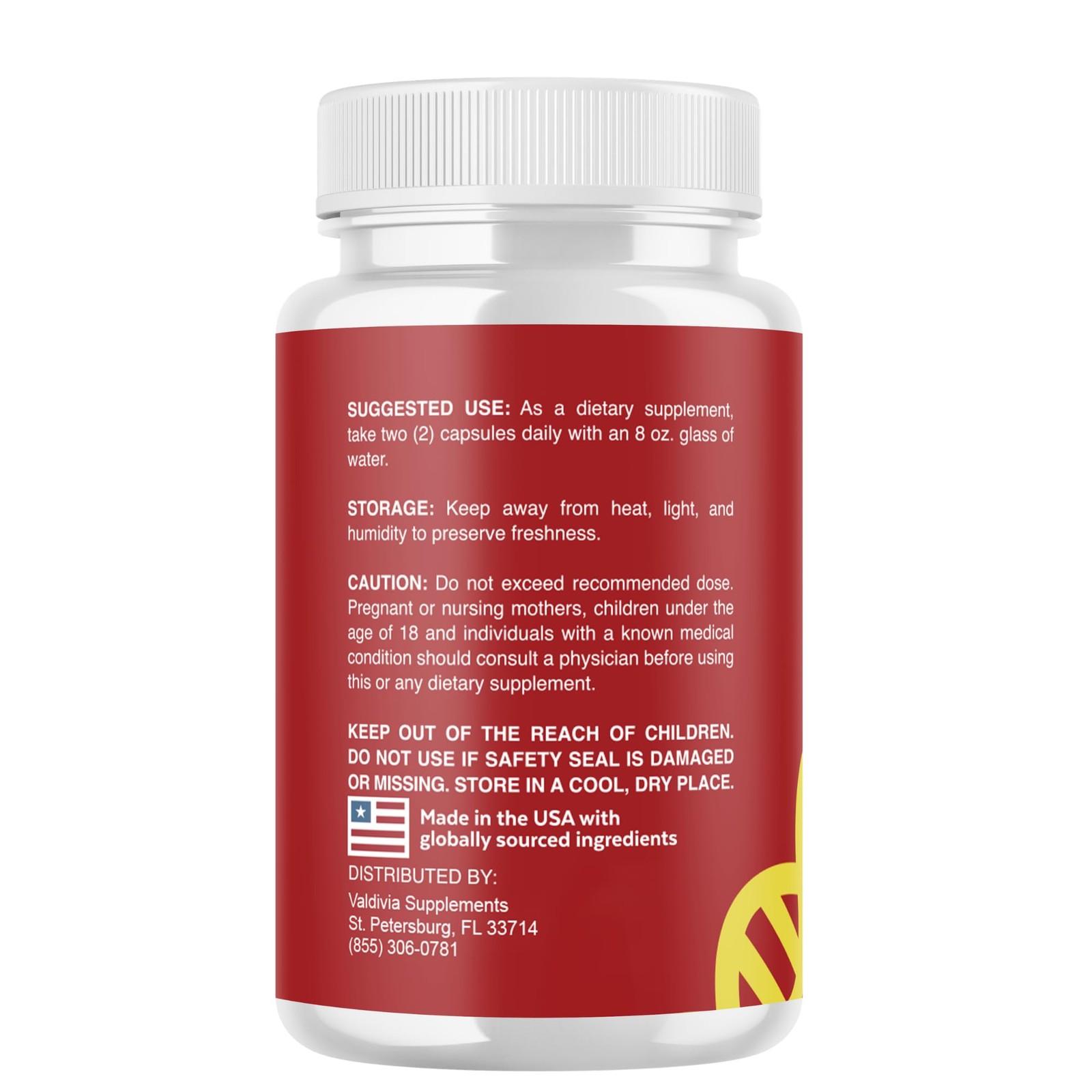 Valdivia (5 Pack) GlucoHealth Capsules 300 Capsules 5 Pack Blood Made in USA