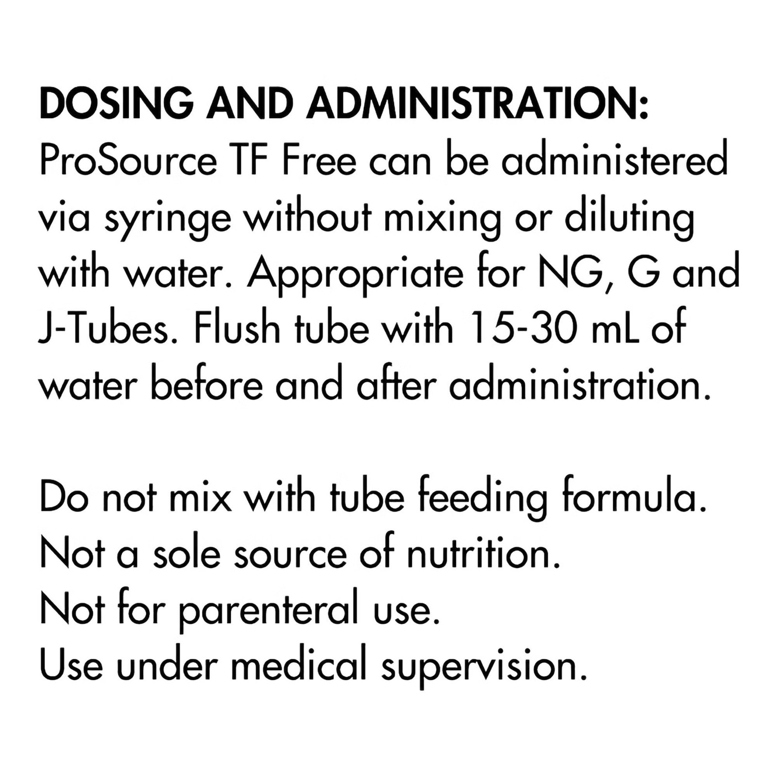 ProSource TF Free Tube Feeding Formula Unflavored 1.5 oz Pouch 100 Ct