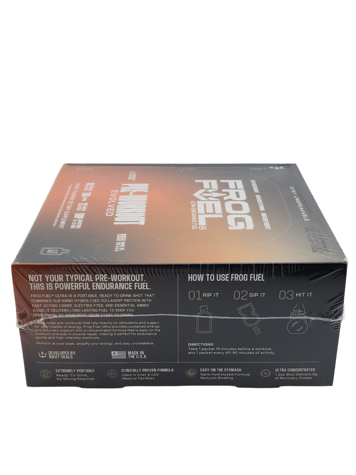 Frog Fuel Pre-Workout Evolved 24 Servings 1.2oz Ready-to-Drink NIB Exp 11/27
