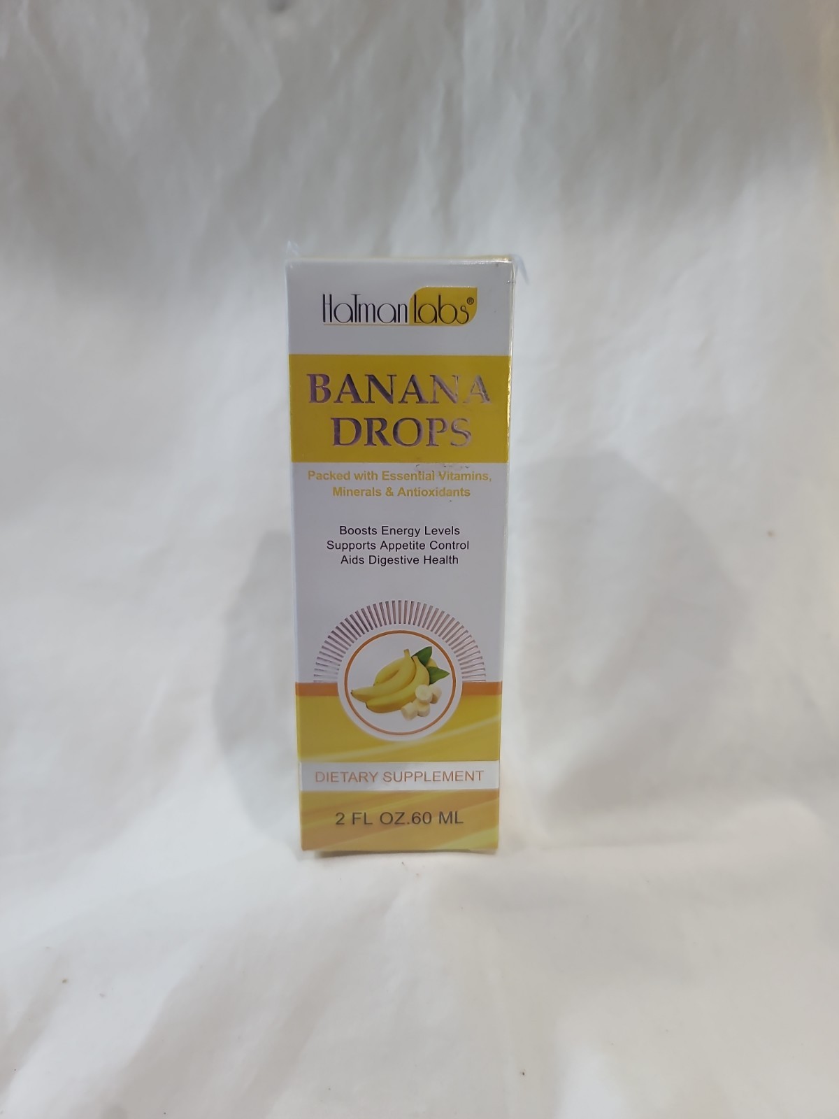 Banana Drops for Weight Loss Liquid Supplement, Hatman Labs 2 oz Exp: 8/2027