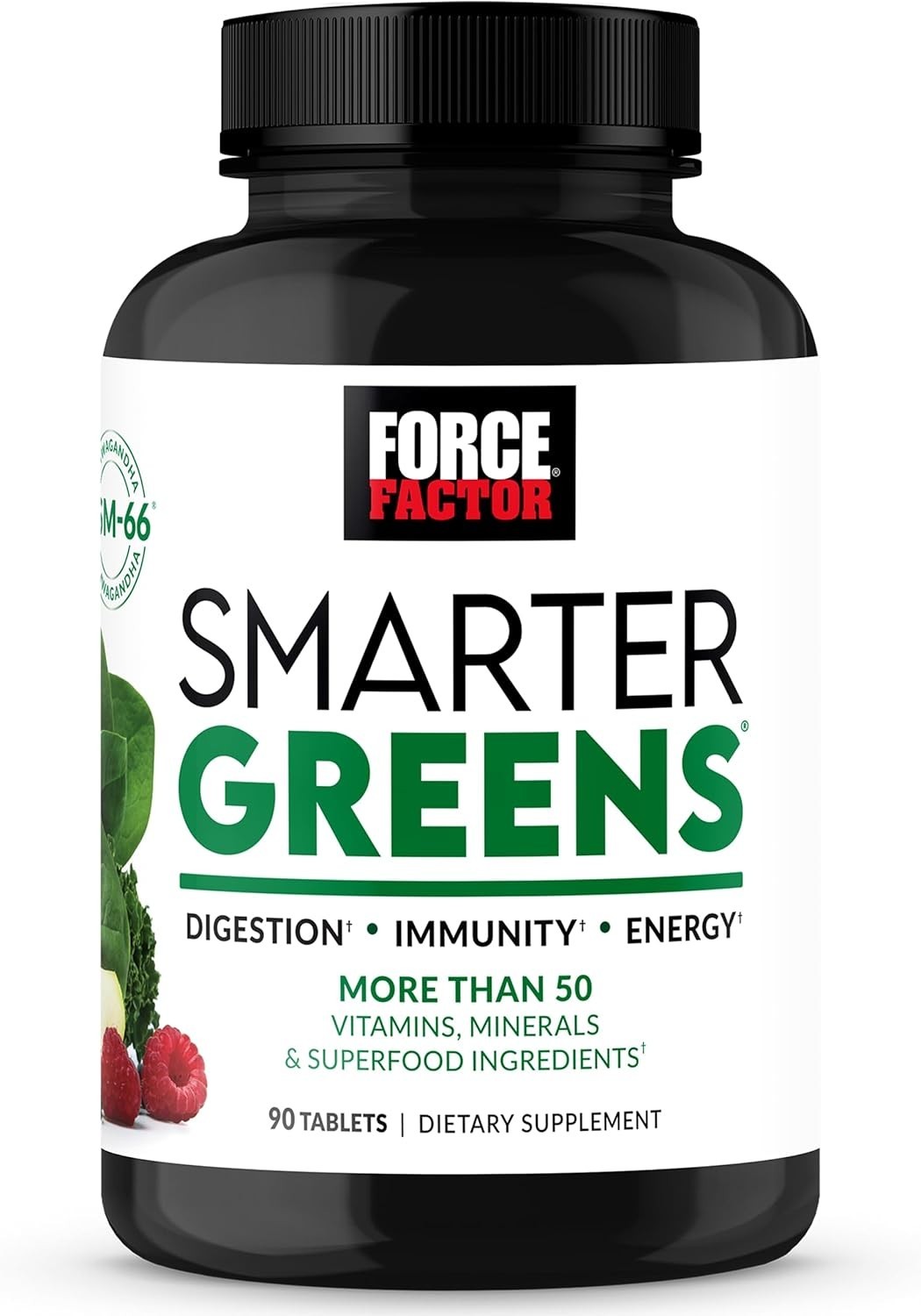 Force Factor Smarter Greens Superfoods Tablets with Antioxidants and Probiotics