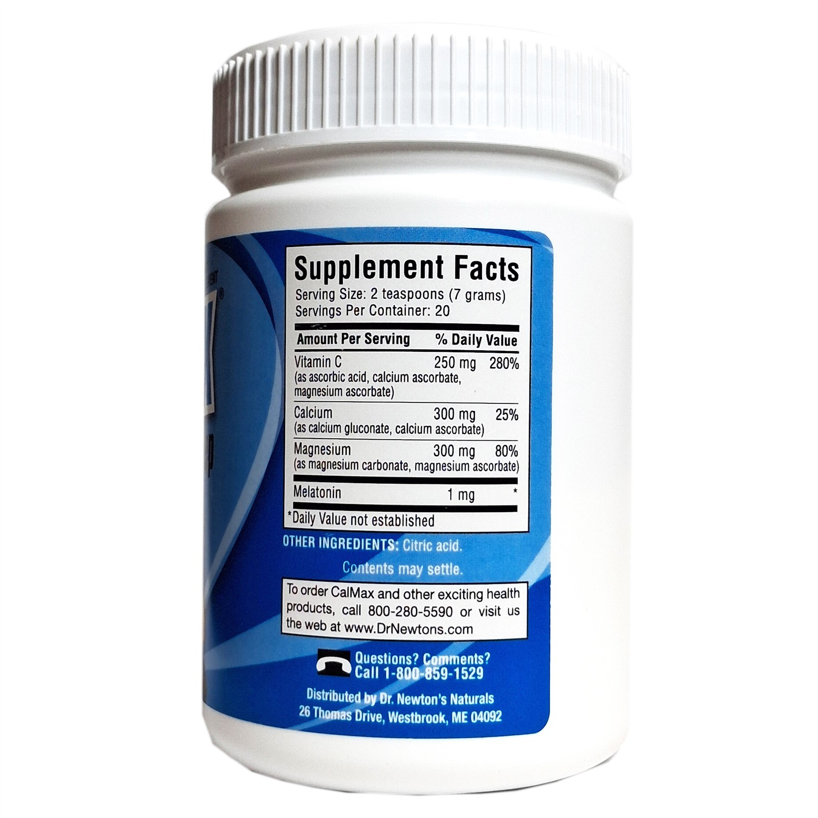 Dr. Newton’s Naturals CalMax Sleep Calcium Magnesium Vitamin C Melatonin Mix