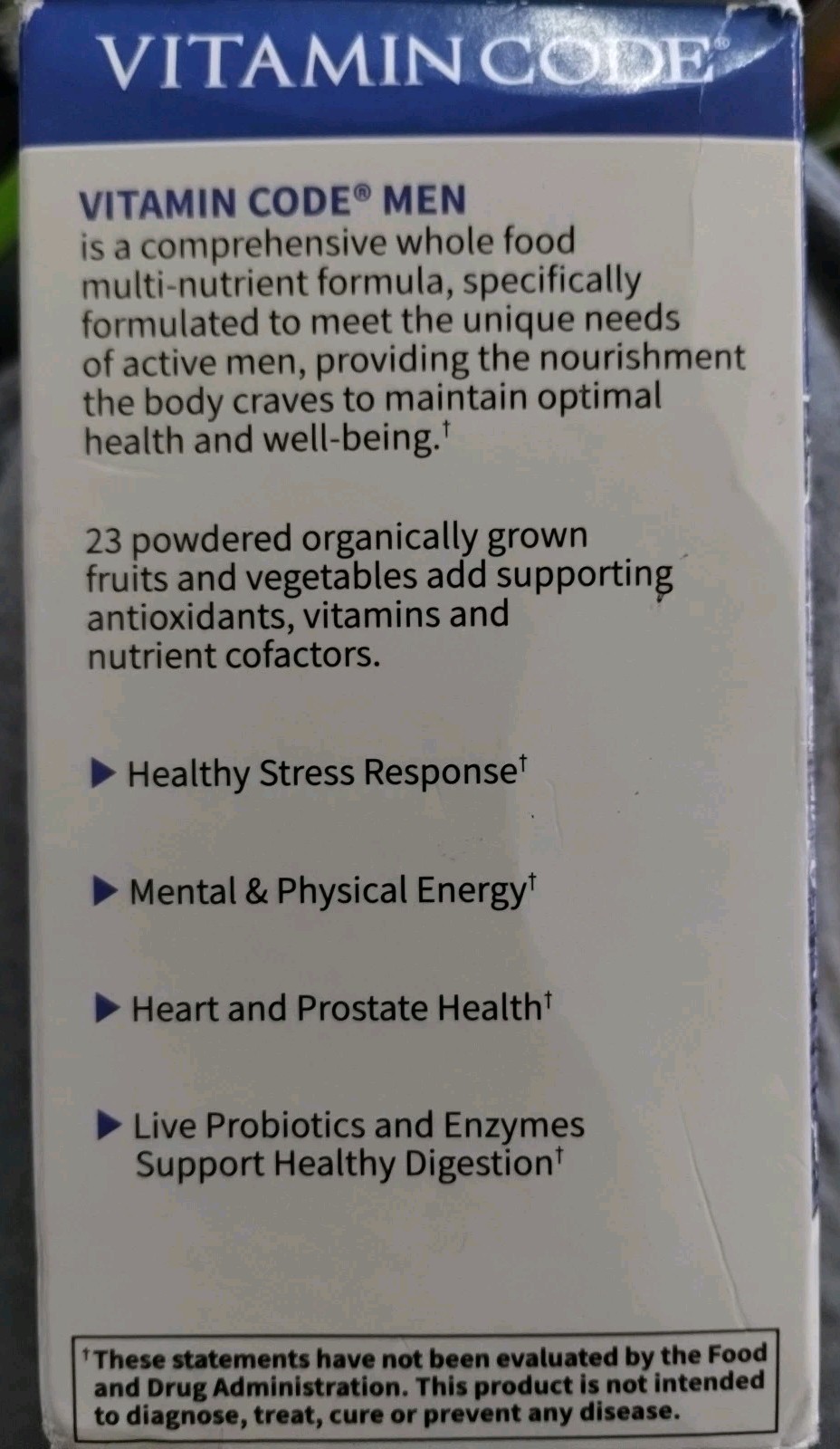 Garden of Life Vitamin Code MEN Multivitamin, 120 Capsules – EXP: 09/2026 – NEW