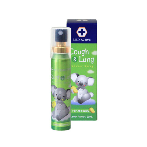 Mediactive Cough&Lung Fresher Spray 25ml (Lemon)
