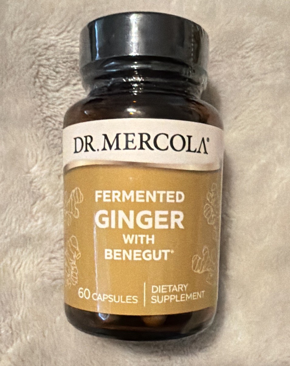 Dr. Mercola Fermented Ginger with BeneGut 200mg Capsules 60 ct