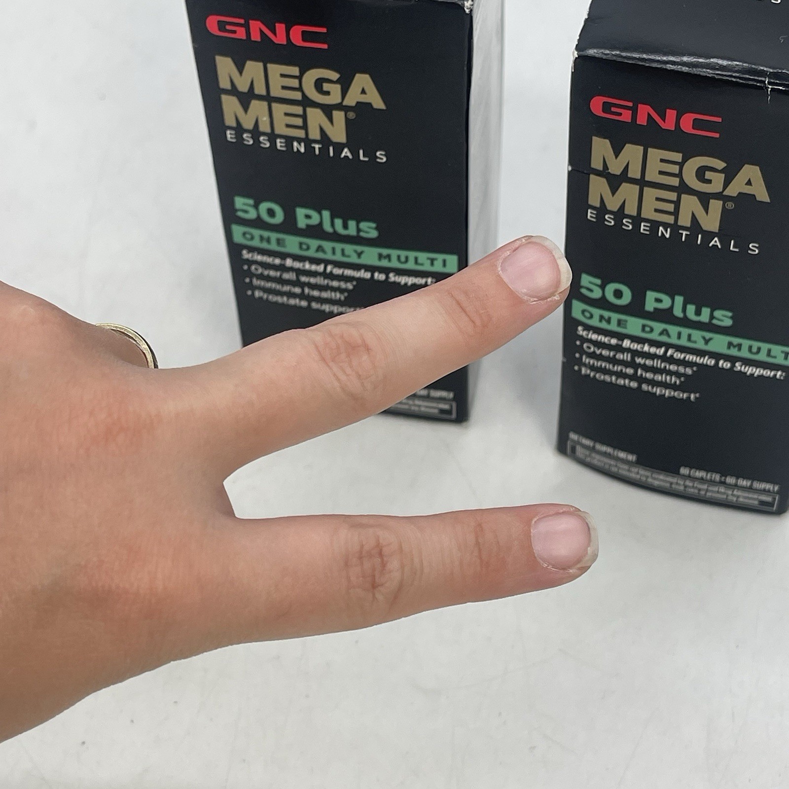 GNC Mega Men Essentoals 50 Plus Multivitamin 60 Caplets Exp 2026 Sealed NEW