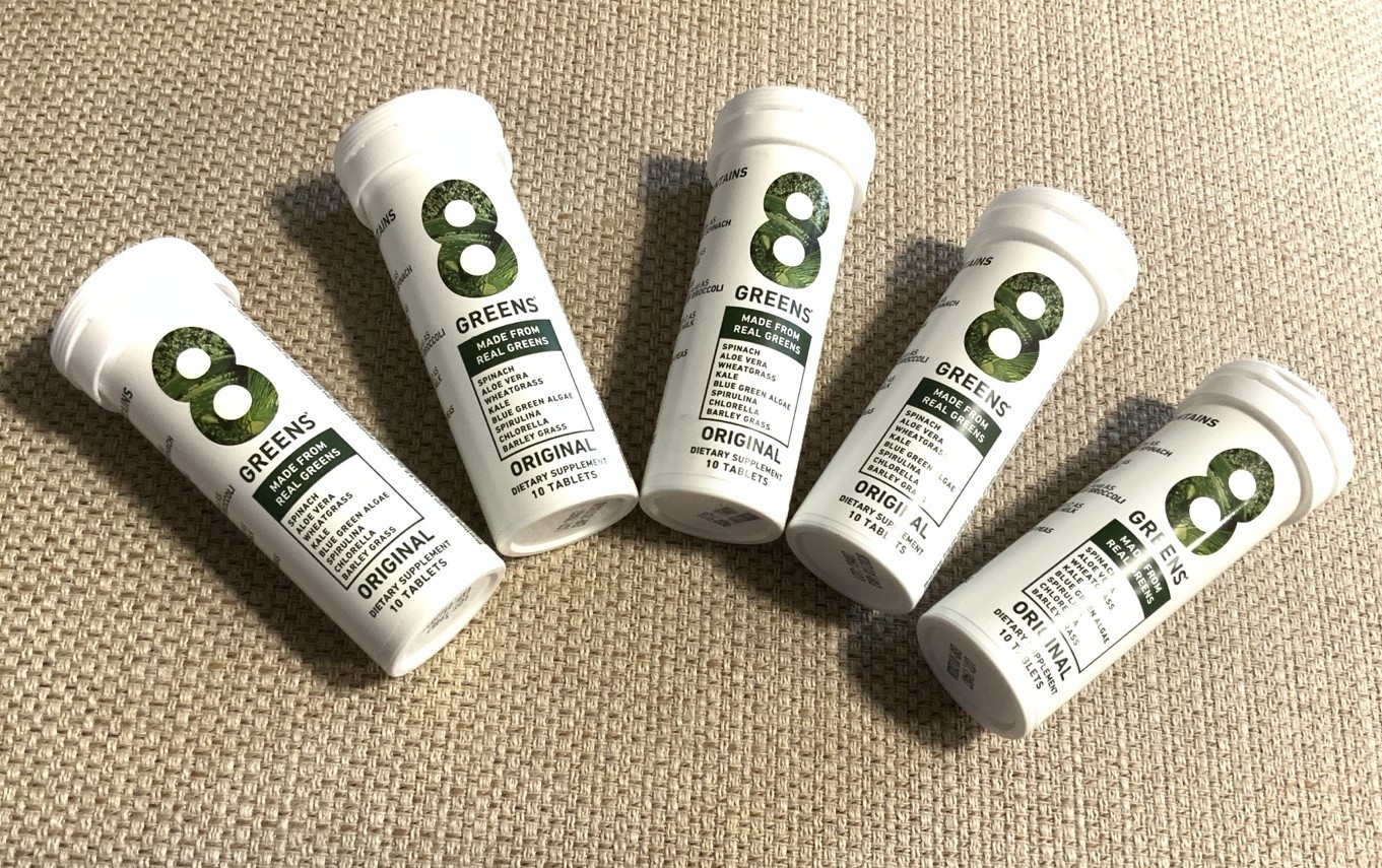 8 Greens Original 10 Tabs, Set of 5, Expires 1/2028