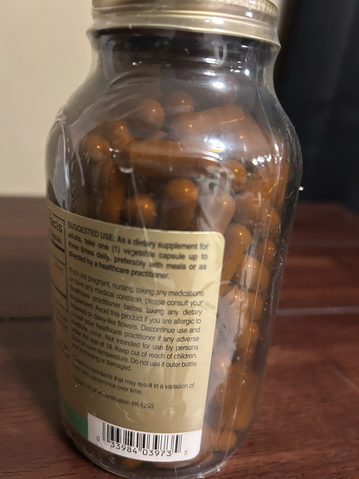 Milk Thistle, 250 Vegetable Capsules (450 mg per Capsule). Exp 8/26