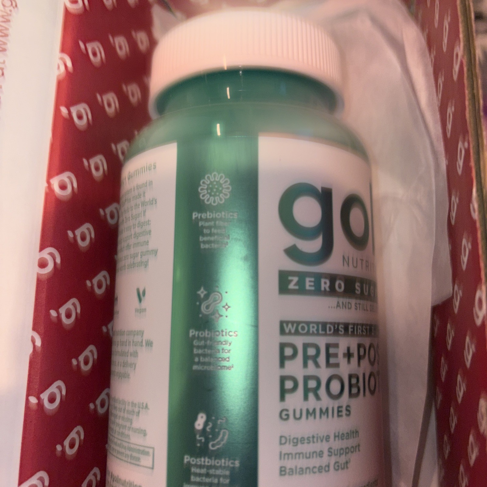 Goli Nutrition Zero Sugar Pre+Post+Probiotics Gummies Fruit Flavor 60 Count 6/27