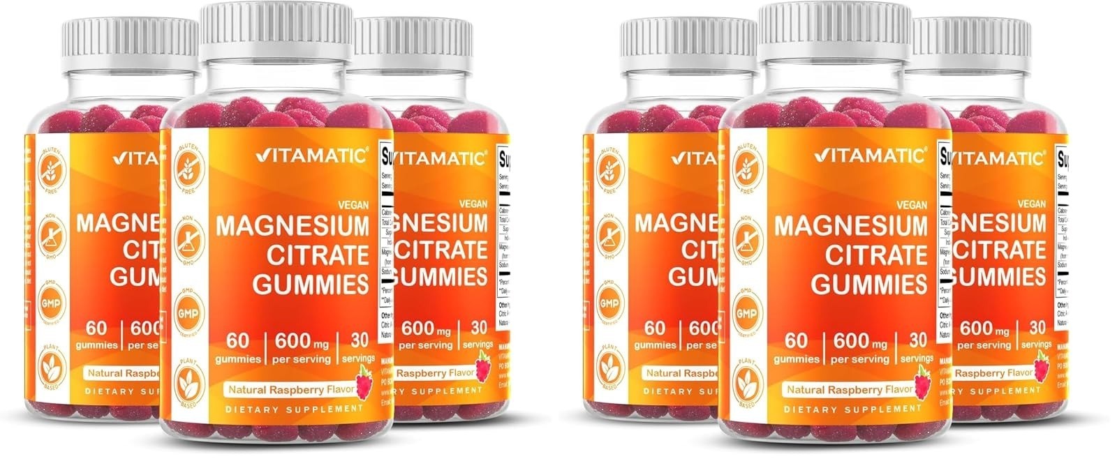 Vitamatic Magnesium Gummies 600mg – Vegan Relaxation & Energy Support