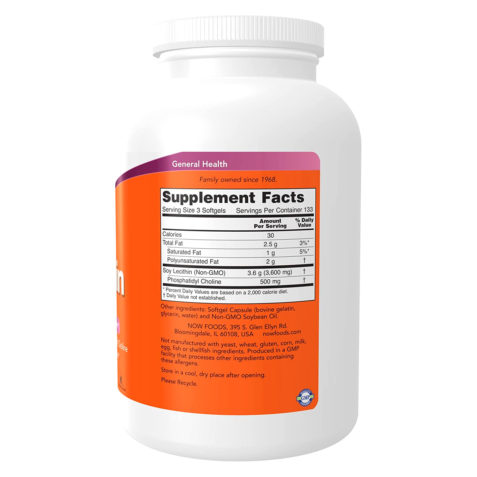 NOW FOODS Lecithin 1200 mg 400 Softgels